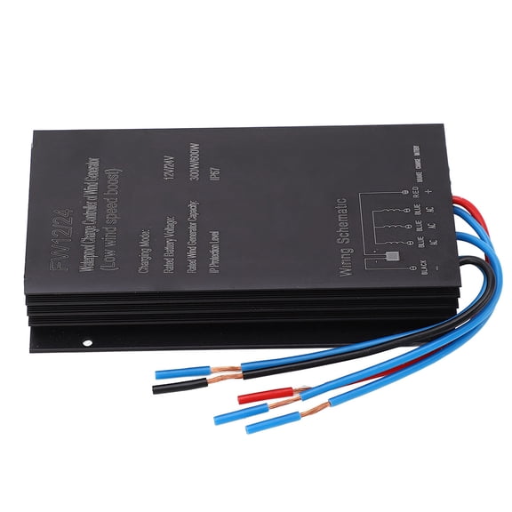 M Buder Wind Turbine Charge Controller MPPT 12V 24V Auto Switch 300W 600W IP67 Waterproof Regulator for Home Renewable Energy Systems and Power Generation