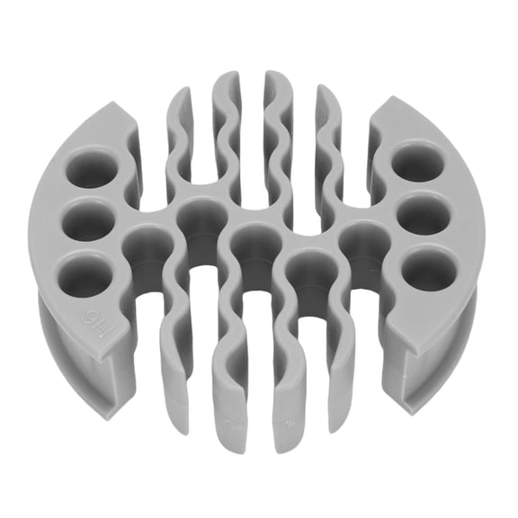 M Buder Wire Comb 0.3in Hole Diameter Anti Entanglement Cable Management Organizer for 30 Network Cables Grey CAT 6