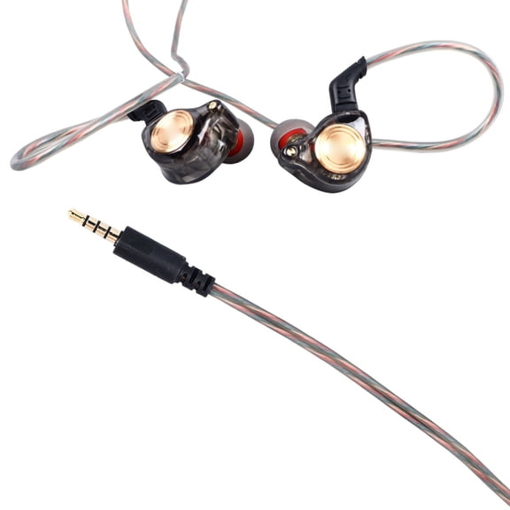 M Buder Wired Earphone Heavy Bass Dynamic Headphone with Mic and Volume Control for Cell Phones, Black, TPE Material, Ergonomic In-Ear Earbuds with Storage Box for Everyday Casual Listening