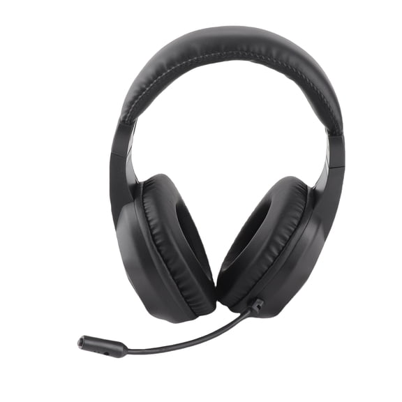M Buder Wireless BT Gaming Headset with LED Lights, Low Latency, 40mm Drivers, Over-Ear Gaming Earphones with Omnidirectional Mic, Adjustable Volume for PC & Mobile, 39.37 inches Cable, Black
