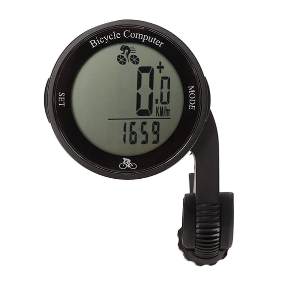 M Buder Wireless Bike Computer Speedometer Odometer Waterproof Cycling Tracker Large LCD Display with Backlight Built-in Battery White Background Black Characters for Mountain Road Bikes