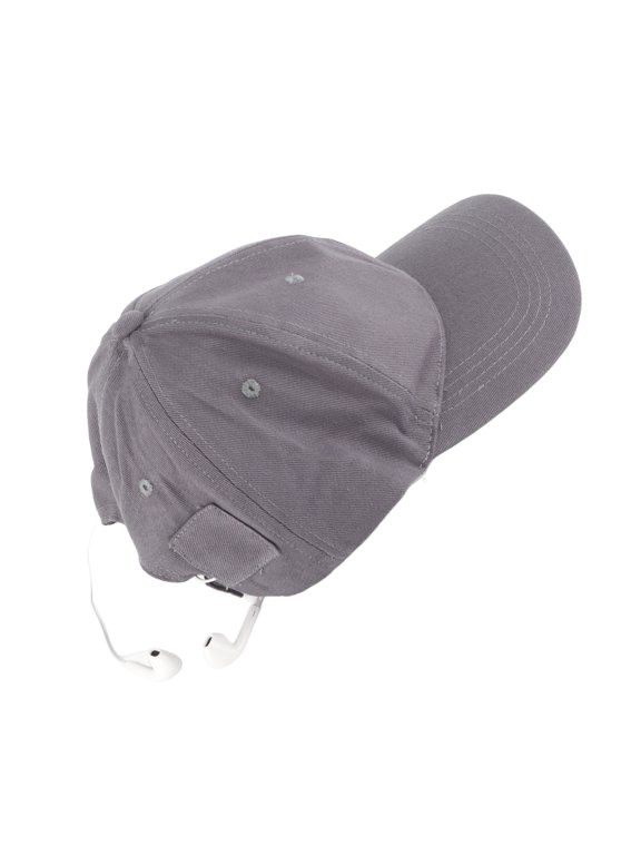 Wireless Bluetooth 4.2 Headset Headphone Hat Music Sport Running Baseball Cap with Mic, Gray