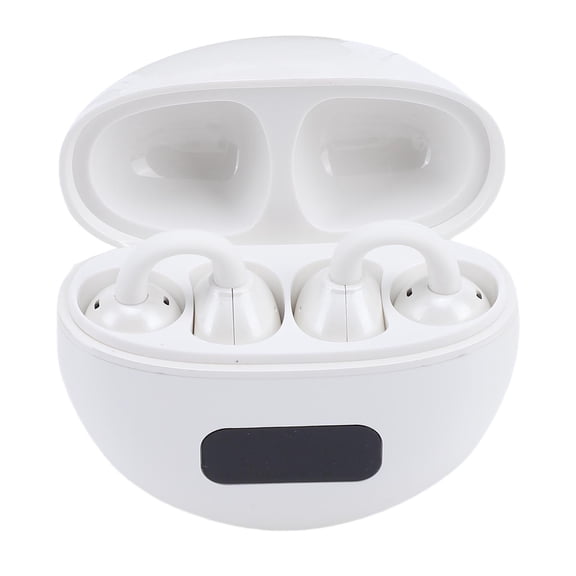 M Buder Wireless Bluetooth Earbuds LED Digital Display HiFi Touch Control Ear Buds with Noise Canceling Mics for Cycling Running Exercise Daily Workout Travel Use, White Edition[cite: 1]