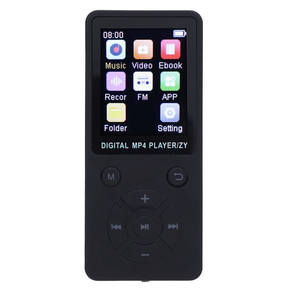 M Buder Wireless Bluetooth MP3 Music Player 1.8 Inch Screen Hi-Fi Sound Portable Audio Player for Running Walking 5-Hour Playback Supports up to 64GB Micro SD Black 6.69 inches / 17.00 cm
