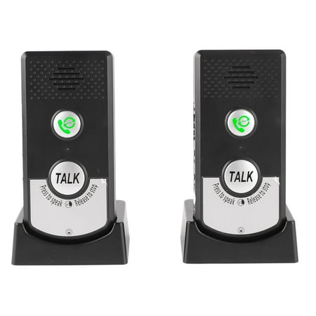 M Buder Wireless Intercom Doorbell Two Way Voice Intercom System for Home Elderly Hospital Patient Nurse Caregiver Communication Set, 1000m Range, 1800mAh Battery (5.91 inches / 15 cm)