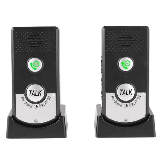 M Buder Wireless Intercom Doorbell Two Way Voice Intercom System for Home Elderly Hospital Patient Nurse Caregiver Communication Set, 1000m Range, 1800mAh Battery (5.91 inches / 15 cm)