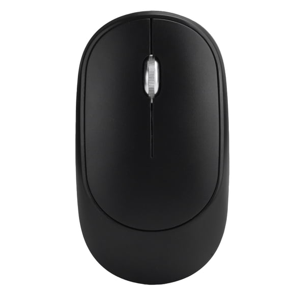 M Buder Wireless Rechargeable Optical Mouse, 3 DPI Levels Silent 2.4G Slim Computer Mice with USB Receiver for Laptop PC Desktop Mac, 4.7 inches / 12 cm, Black