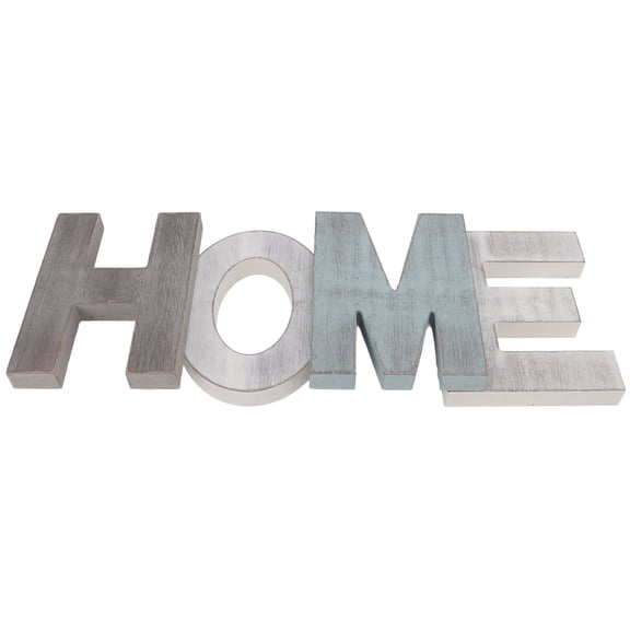 M Buder Wood HOME Sign Distressed Retro One Piece Design Exquisite Wooden Letters Decoration Ornaments for Wedding Party and Everyday Living Space Accent, 16.9 inches / 43 cm[cite: 1]