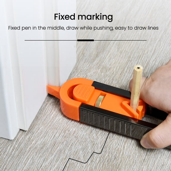 M Buder Woodworking Measuring Contour Gauge Multi-function Profile Shape Duplicator Tool with Lock for Corners Templates Tiles Irregular Welding Carpentry Flooring
