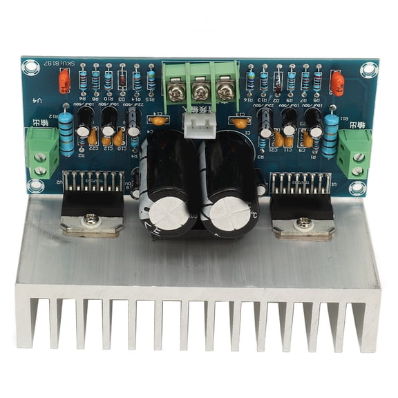 M Buder XH-M210 TDA7293 Dual Channel Audio Power Amplifier Board Module 100W+100W 2.0 Stereo High Power Amp PCB for HIFI AV Sound Systems Home Theater 12V to 32V (6.3x3.94x2.36 inches / 16x10x6 cm)