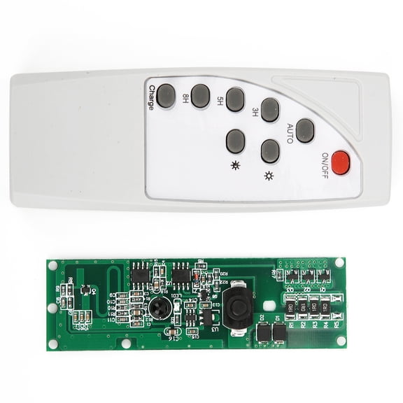 M Buder YX408C Solar Circuit Board Light Controlled Radar Human Body Induction with Remote Control, 14.00 inches / 35.56 cm