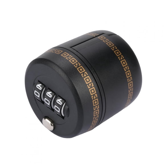 M Buder Zinc Alloy Wine Bottle Password Lock, 3-Digit Combination Code Protector, Black (1.7 x 1.8 inches / 44 x 45 mm)