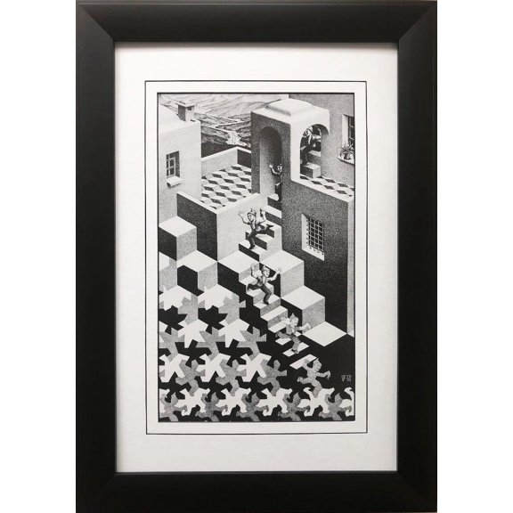 M.C.Escher "Cycle 1938" CUSTOM FRAMED Art Generic
