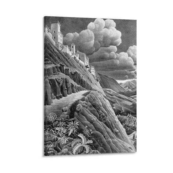 M.C. Escher Early Works Wall Art Poster Artworks Canvas Poster Room Aesthetic Wall Art Prints Home Modern Decor Gifts 12x18inch(30x45cm)