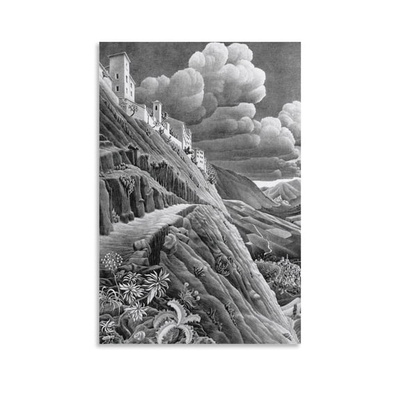 M.C. Escher Early Works Wall Art Poster Wall Art Poster Gifts Bedroom Prints Home Decor Hanging Picture Canvas Painting Posters 08x12inch(20x30cm)