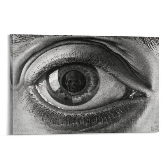 M.C. Escher Eye Wall Art Poster Gifts Canvas Painting Poster Wall Art Decorative Picture Prints Modern Decor 16x24inch(40x60cm)
