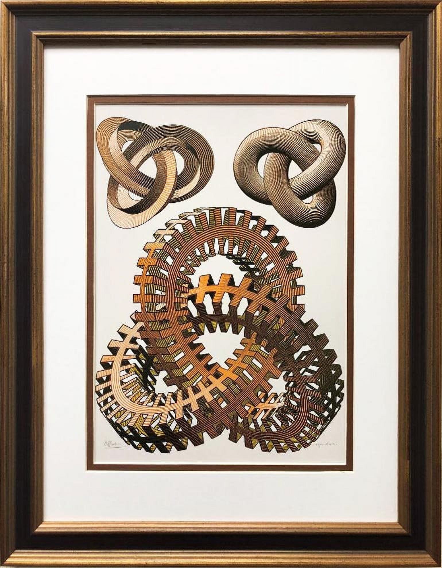 M C Escher Knots 1965 CUSTOM FRAMED Art Generic Walmart M c escher knots 1965 custom framed art generic walmart