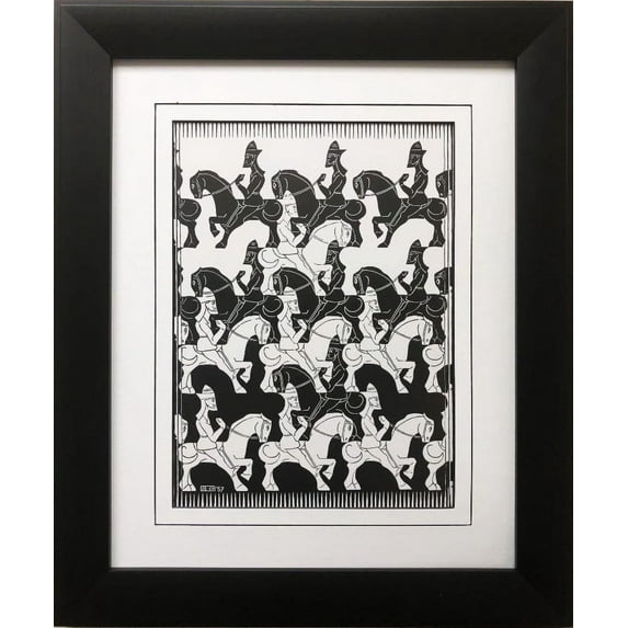 M.C.Escher "Regular Division of the Plane" CUSTOM FRAMED Art Generic