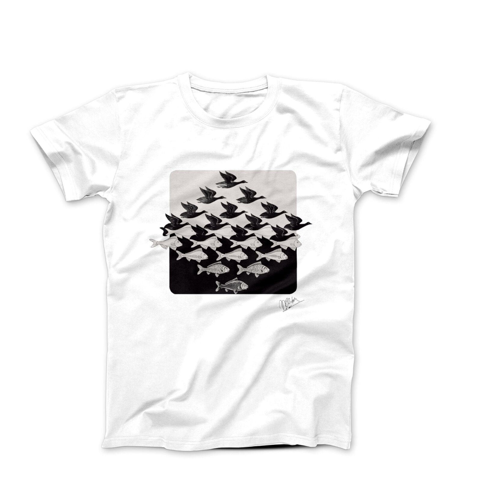 Teselaciones De Aves Inspiradas En Escher Camiseta Niño