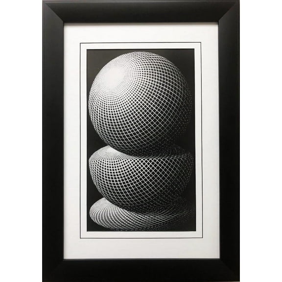 M.C.Escher "Three Spheres I" CUSTOM FRAMED Art Generic