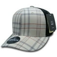 thumbnail image 1 of Decky 6018 6 Panel Mid Profile Structured Plaid Trucker Hat-134/Black, 1 of 1