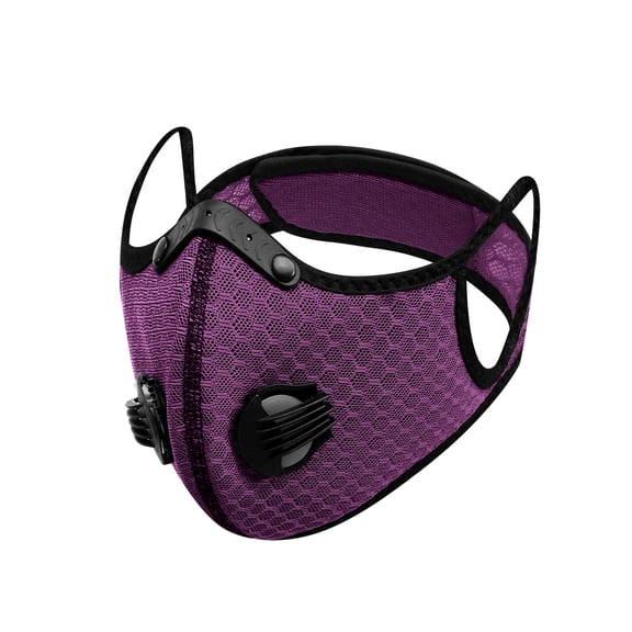 M Cross Dust Mask, Reusable Breathable Comfortable Safety aFace Mask for Woodworking, Construction, Yard Lawn Paint, Dust (Purple)