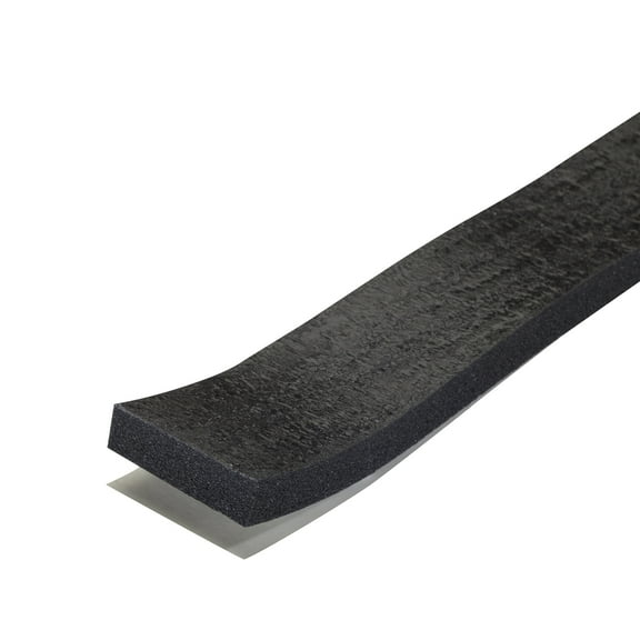 M-D Building Products 02632 3/8 in. x 1-1/4 in. x 40 ft. Black Sponge Window Seal for Ex-Large Gaps