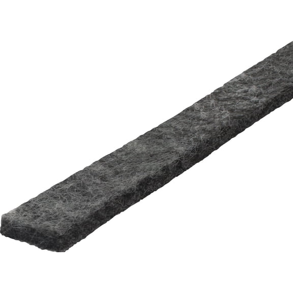 M-D Building Products Economical Multi-Purpose Weather-Strip Felt - Easy Installation - 17' L x 5/8" W x 3/16" T, Gray