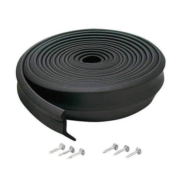 MD Building Products 03749 16' Black Rubber Garage Door Bottom Seal