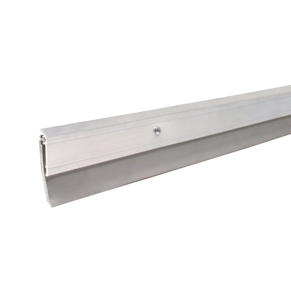 M-D Building Products 05413 48 in. Silver Aluminum and Vinyl Heavy-duty Screw-on Door Sweep