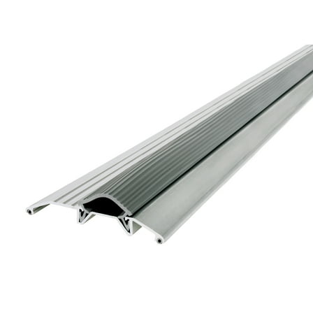 M-D Building Products 08102 3-3/4 in. x 3/4 in. x 36 in. Silver Aluminum and Vinyl Heavy-Duty Low-Profile Threshold