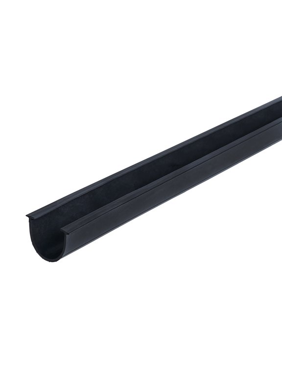 09063 9 ft. Black Extra-strength Vinyl Replacement Garage Door Bottom Seal