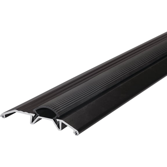 M-D Building Products 10116 3-3/4 in. x 3/4 in. x 36 in. Bronze Aluminum and Vinyl Heavy-Duty Low-Profile Threshold