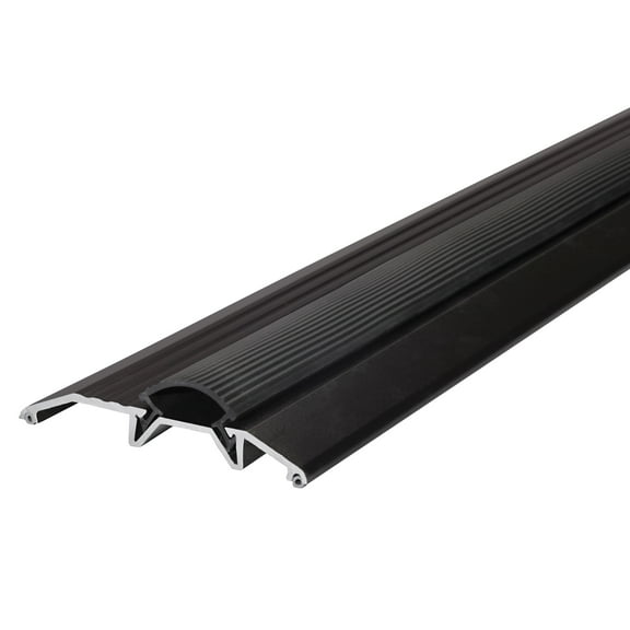 M-D Building Products 10116 3-3/4 in. x 3/4 in. x 36 in. Bronze Aluminum and Vinyl Heavy-Duty Low-Profile Threshold