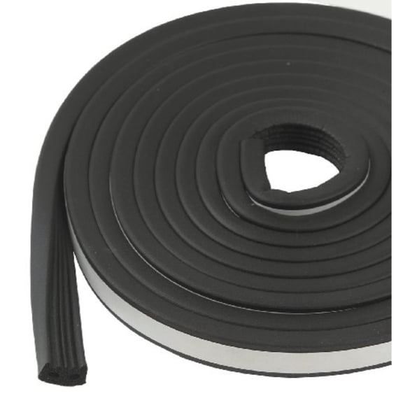 m-d building products 1033 m-d 0 all profile weather-strip tape, 10 ft l x 19/32 in w 5/16 in t, epdm rubber, black