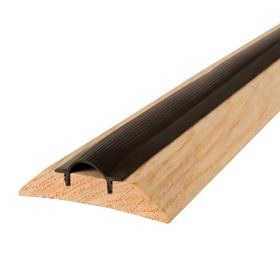 M-D Building Products 11783 3-1/2 in. x 1-1/8 in. x 36 in. Natural Hardwood and Vinyl Low-Profile Threshold