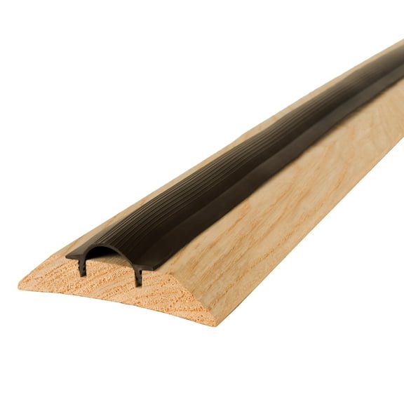 M-D Building Products 11809 3-1/2 in. x 1-7/16 in. x 36 in. Natural Hardwood and Vinyl High-Profile Threshold