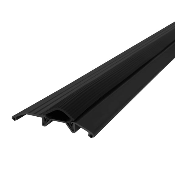 M-D Building Products 11821 3-3/4 in. x 3/4 in. x 36 in. Black Aluminum and Vinyl Heavy-Duty Low-Profile Threshold