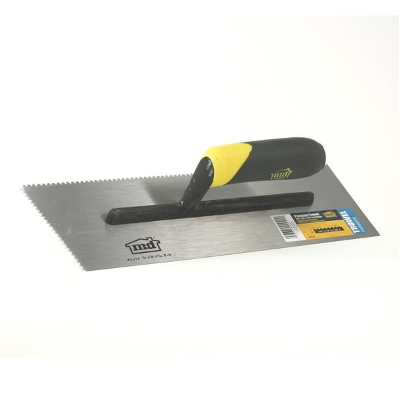 M-D Building Products 20049 1/8 in. x 1/8 in. x 1/16 in. Premium 14 in. Flat V Notch Trowel