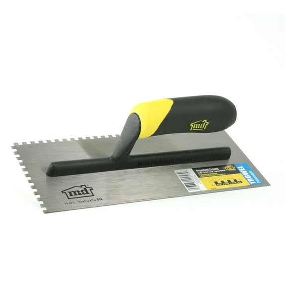M-D Building Products 20058 3/16 in. x 3/16 in. x 3/16 in. Premium Square Notch Trowel