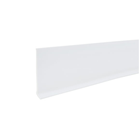 M-D Building Products 23944 4 in. x 48 in. Snow White Self-Stick Vinyl Wall Base