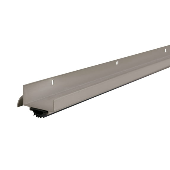 M-D Building Products 25710 36 in. Satin Nickel Aluminum U-Shape Commercial Screw-on Under Door Seal