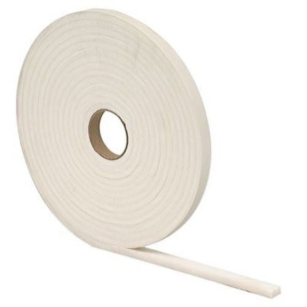 White Polyethylene Closed Cell Foam Strip Roll with Adhesive on One Side