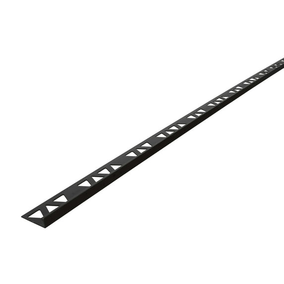 M-D Building Products 31981 5/16 in. x 96 in. Matte Black Aluminum Tile Edge