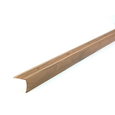 M-D Building Products 32012 1-1/8 In. X 1-1/8 In. X 36 In. Cherry Aluminum METAL DECOR® Stair Edging w/ Screw Nails