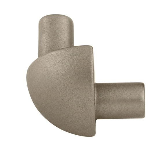 M-D Building Products 32018 3/8 in. Pewter Aluminum Bullnose Outside Corner