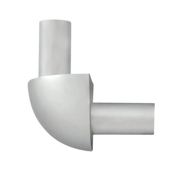 M-D Building Products 32022 5/16 in. Bright Clear Aluminum Bullnose Outside Corner