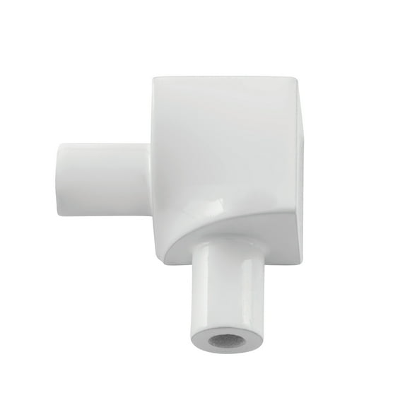 M-D Building Products 32037 3/8 in. Bright White Aluminum Bullnose Inside Corner