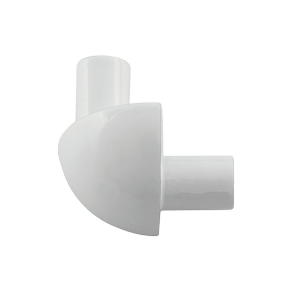 M-D Building Products 32038 3/8 in. Bright White Aluminum Bullnose Outside Corner