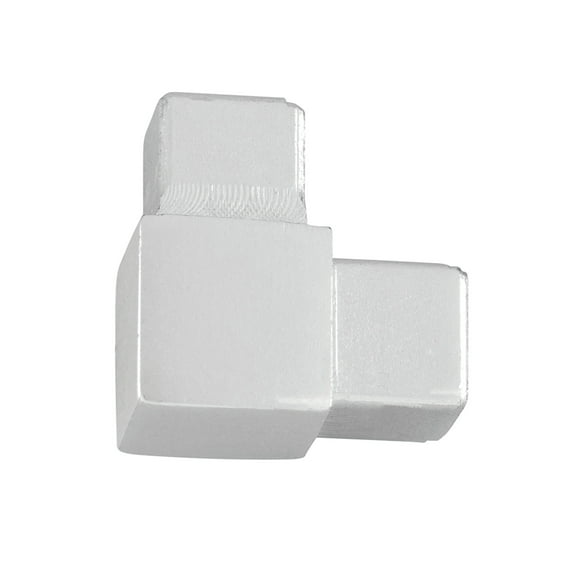 M-D Building Products 32040 3/8 in. Bright Clear Aluminum Bullnose Square Dual Purpose Corner